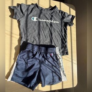 Champion Navy and gray Athletic Set